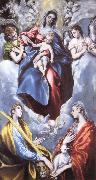 Madonna and child, and  Sta Martina and Sta Agnes El Greco